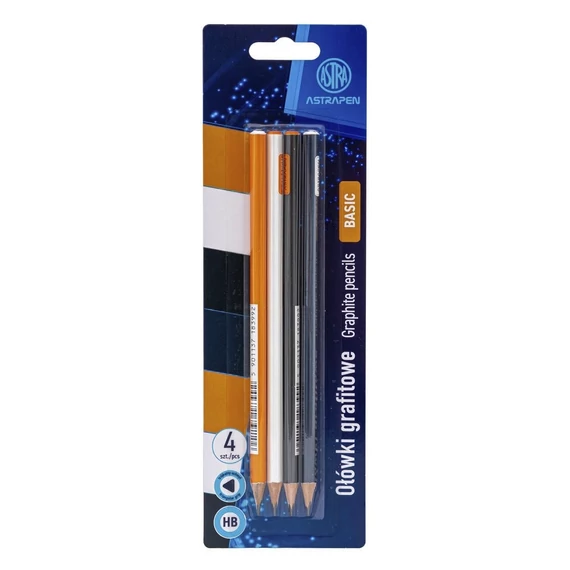 Grafitceruza ASTRA PEN Classic háromszögletű HB 4 db/bliszter