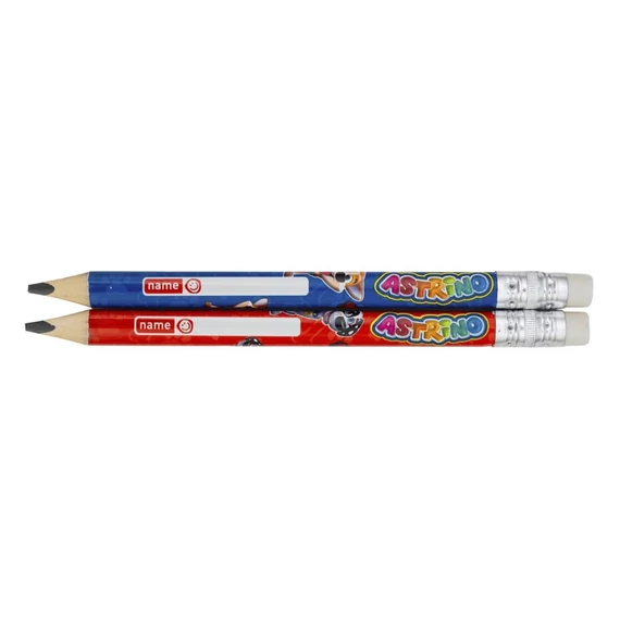 Grafitceruza ASTRA radíros háromszögletű ajándék hegyezővel HB 2+1 db/bliszter
