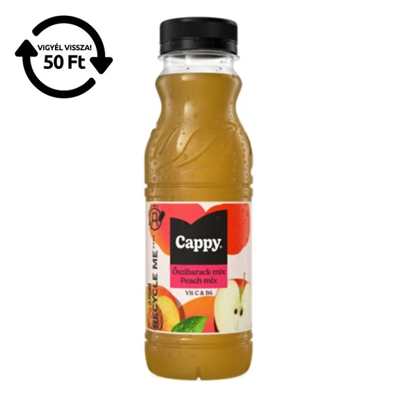 Gyümölcslé, 50%, 0,33 l, CAPPY őszibarack mix