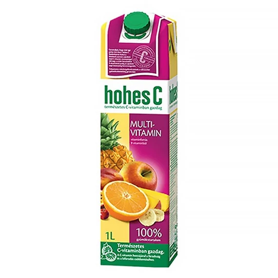 Gyümölcslé, 100%, 1 l, HOHES C, multivitamin