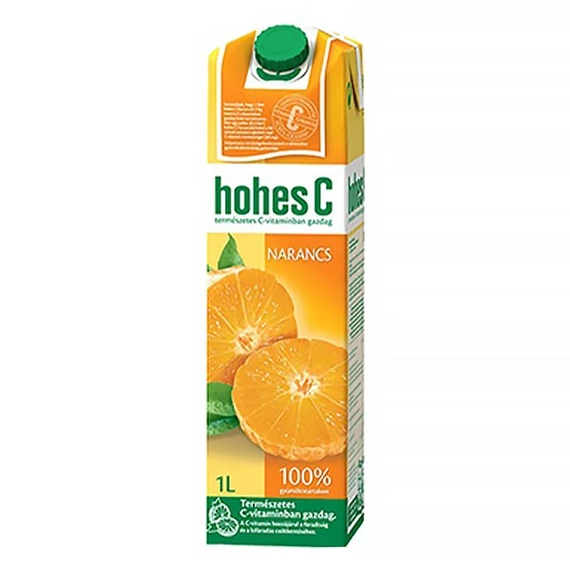 Gyümölcslé, 100%, 1 l, HOHES C, narancs