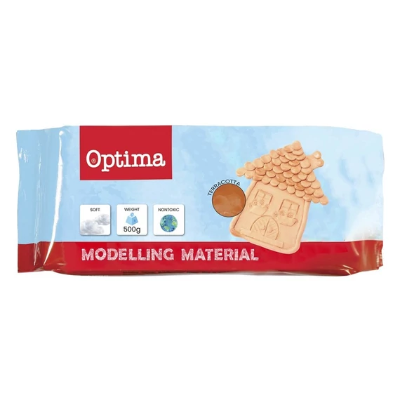 Modellező gyurma OPTIMA barna 500 gr
