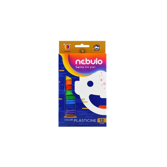 Gyurma, színes, 12 darabos, NEBULO
