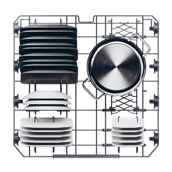 Haier XS 6B1M3PB programok száma: 10, beépíthető, 16 terítékes mosogatógép
