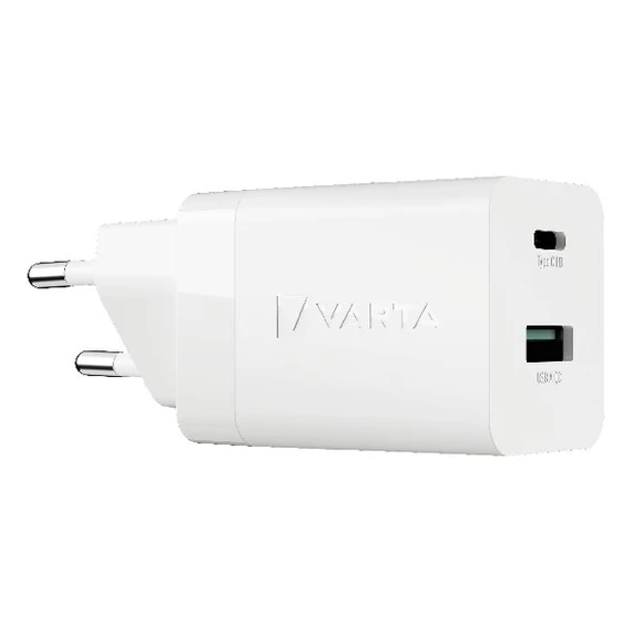 Hálózati töltő, 1xUSB, 1x USB-C kimenet, 38W, VARTA 