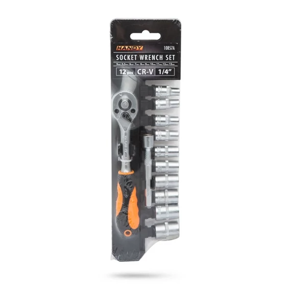 Handy Dugókulcs készlet - 10857A (12 db-os, 1/4