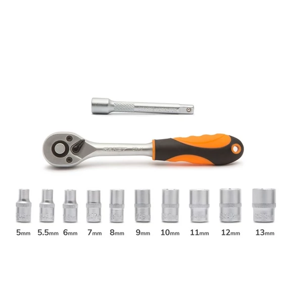 Handy Dugókulcs készlet - 10857A (12 db-os, 1/4