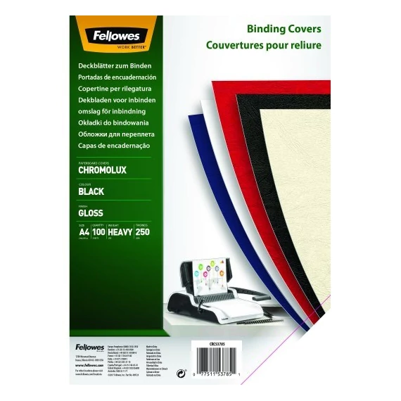 Hátlap, A4, 250 g, fényes, FELLOWES 