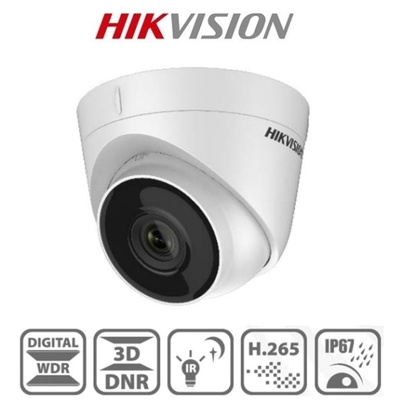 Hikvision IP turretkamera - DS-2CD1343G0-I (4MP, 4mm, kültéri, H265+, IP67, IR30m, ICR, DWDR, 3DNR, PoE)