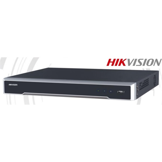 Hikvision NVR rögzítő - DS-7608NI-K2/8P (8 csatorna, 80Mbps rögzítési sávszél., H265, HDMI+VGA, 2xUSB, 2x Sata, 8x PoE)
