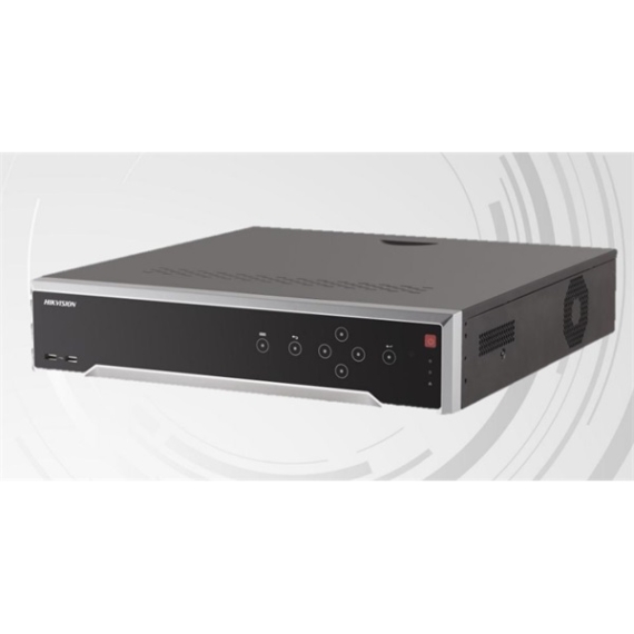 Hikvision NVR rögzítő - DS-7732NI-I4/16P (32 csatorna, 256Mbps, H265, HDMI+VGA, 3xUSB, 4x Sata, eSata, I/O, 16x PoE)