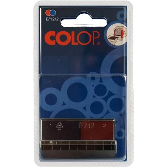 Bélyegző cserepárna, 2 db/bliszter, kétszínű változat, COLOP 