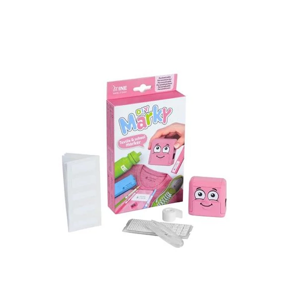 Textilbélyegző MARKY kirakós pink