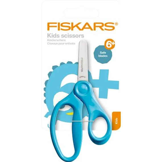 Olló, óvodai, 13 cm, FISKARS, türkizkék