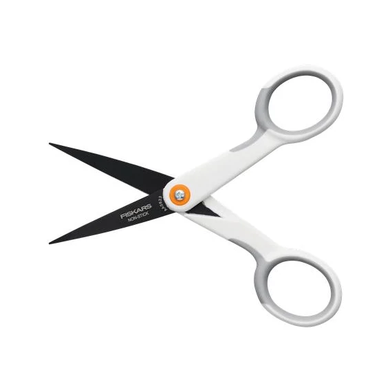 Olló, általános, tapadásmentes, 13 cm, FISKARS 