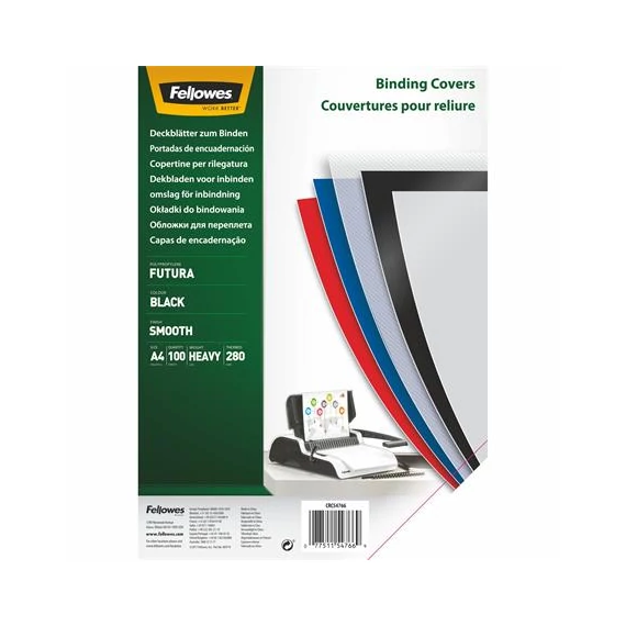 Hátlap, A4, 280mikron, pp, matt, FELLOWES 