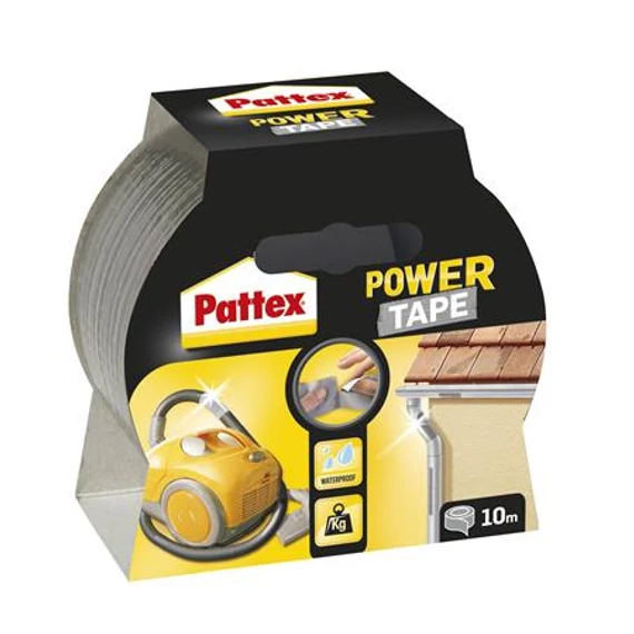 Ragasztószalag, 50 mm x 10 m, HENKEL "Pattex Power Tape", ezüst