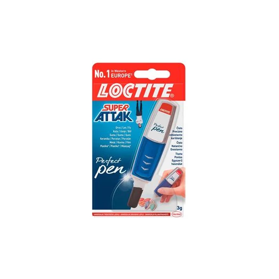 Pillanatragasztó, 3 g, HENKEL "Loctite Super Bond CEATIVE Perfect Pen"