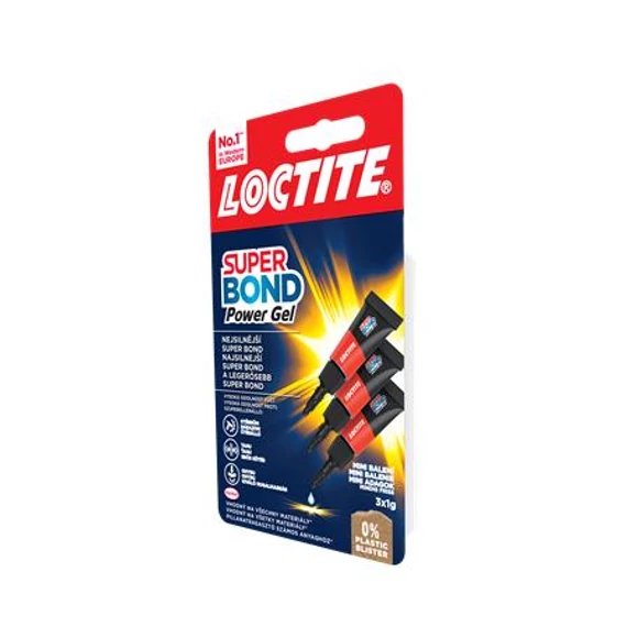 Pillanatragasztó gél, 3 x 1 g, HENKEL 