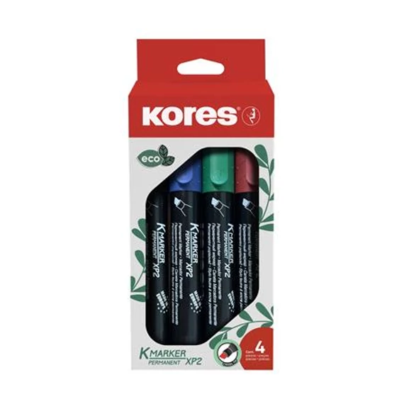 Alkoholos marker készlet, 3-5 mm, vágott, KORES 