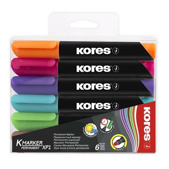 Alkoholos marker, 3-5 mm, kúpos, KORES 