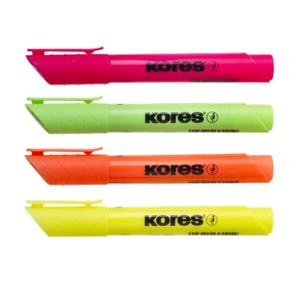 Szövegkiemelő készlet, 0,5-5 mm, KORES 
