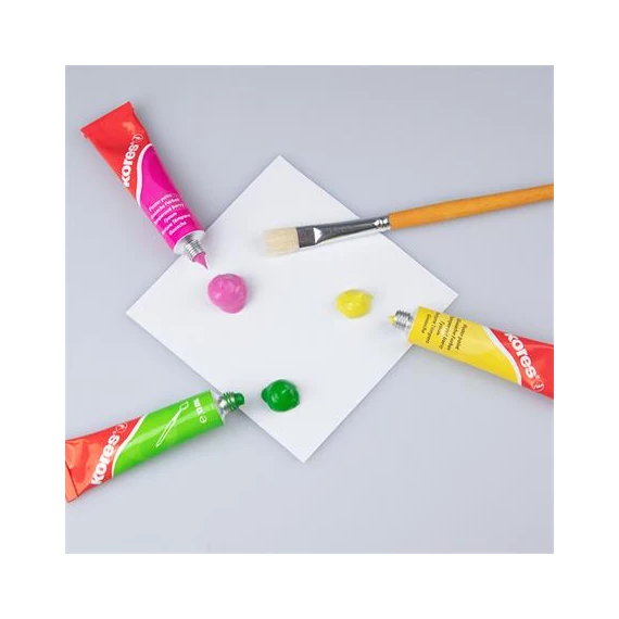 Tempera készlet, 12 ml, KORES, 12 különböző szín
