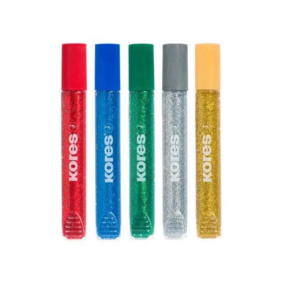 Csillámos ragasztó, KORES, 5db/cs
