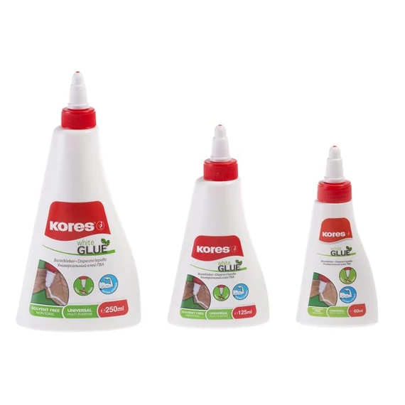 Hobbyragasztó, 60 ml, KORES "White Glue"