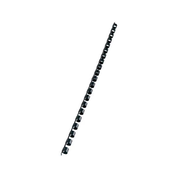 Spirál, műanyag, 10mm, 41-55lap, VICTORIA, fekete, 100db/doboz