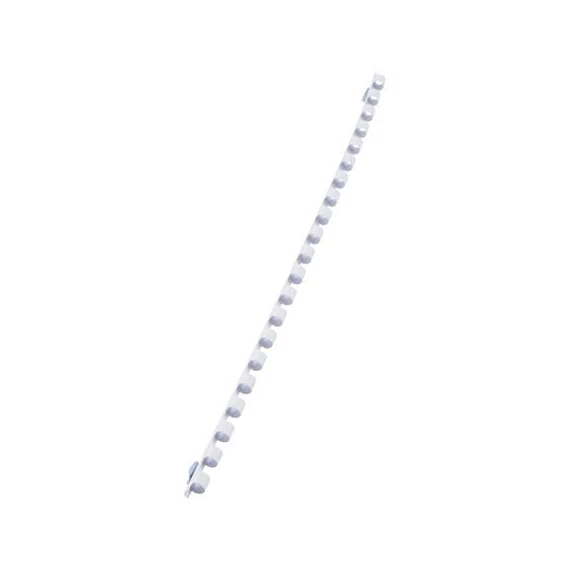 Spirál, műanyag, 6mm, 10-20lap, VICTORIA, fehér, 100db/doboz