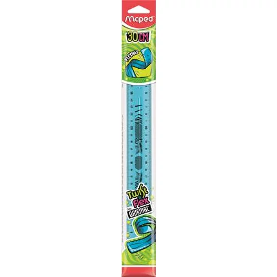 Vonalzó, műanyag, törhetetlen, 30 cm, MAPED 