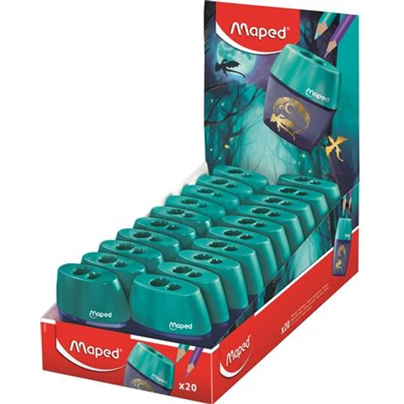 Hegyező display, kétlyukú, tartályos, MAPED „Dragon Shaker sárkány”