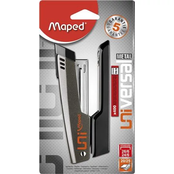 Tűzőgép, 24/6, 26/6, 25 lap, MAPED 