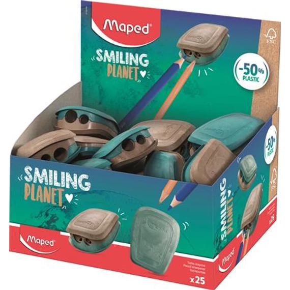Hegyező display, kétlyukú, tartályos, műanyag, FSC, MAPED 
