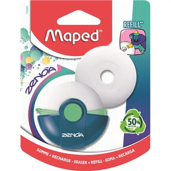 Radír, műanyag tokos, utántöltővel, MAPED 