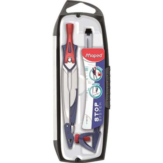 Körző készlet, rögzíthető lábakkal, 3 darabos, MAPED 