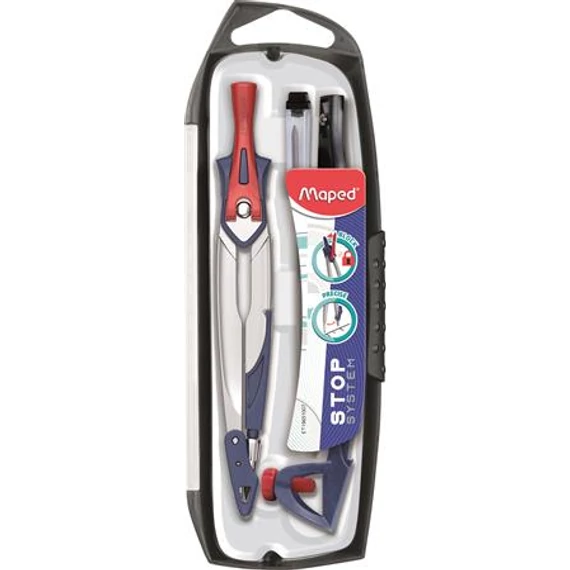 Körző készlet, rögzíthető lábakkal, 5 darabos, MAPED 