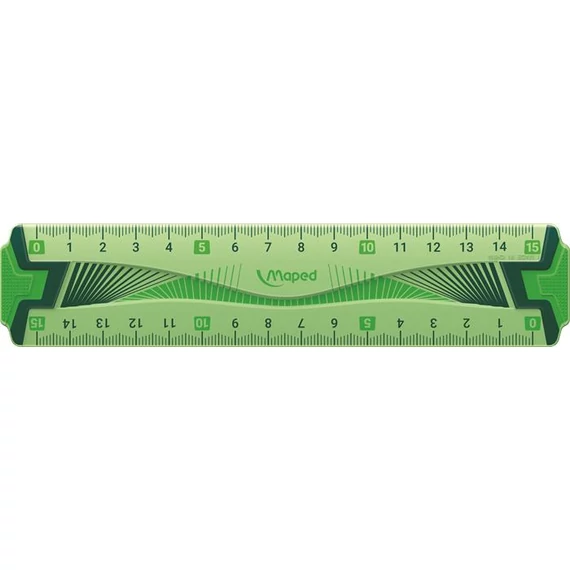 Vonalzó, műanyag, hajlítható, 15 cm, MAPED 