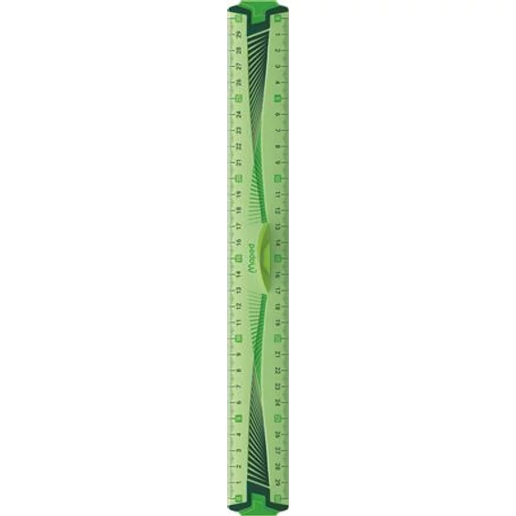 Vonalzó, műanyag, hajlítható, 30 cm, leszorítóval, MAPED 
