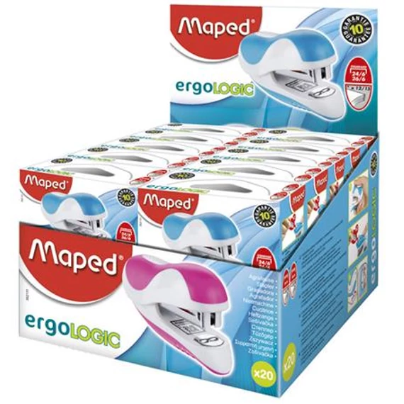 Tűzőgép, 24/6, 26/6, 15 lap, MAPED 
