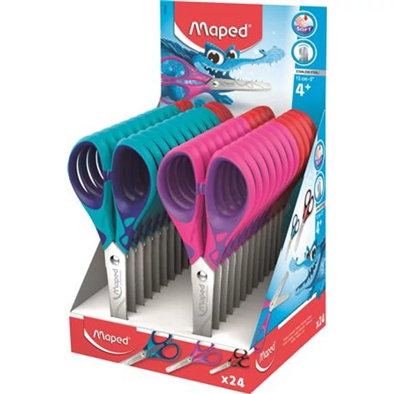 Olló display, iskolai, 13cm, MAPED 