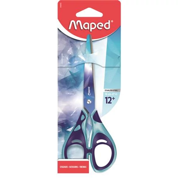 Olló, iskolai, 16 cm, MAPED „Arctic jégvilág”