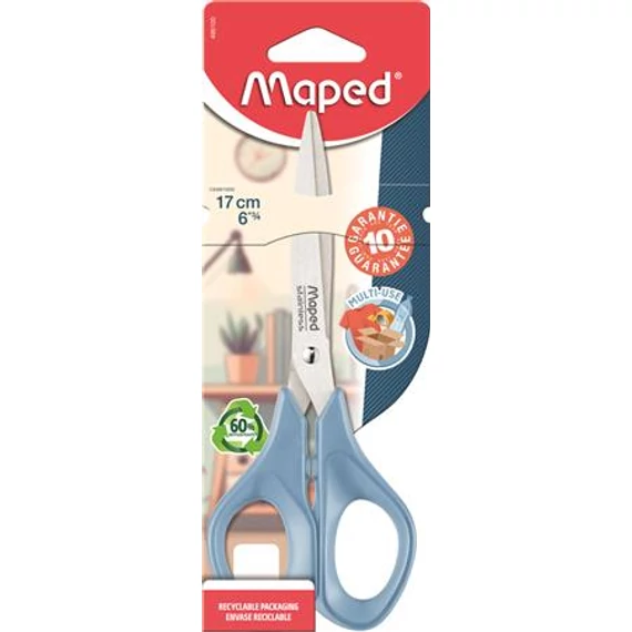 Olló, általános, 17 cm, MAPED „Multiuse Advanced”, vegyes színek