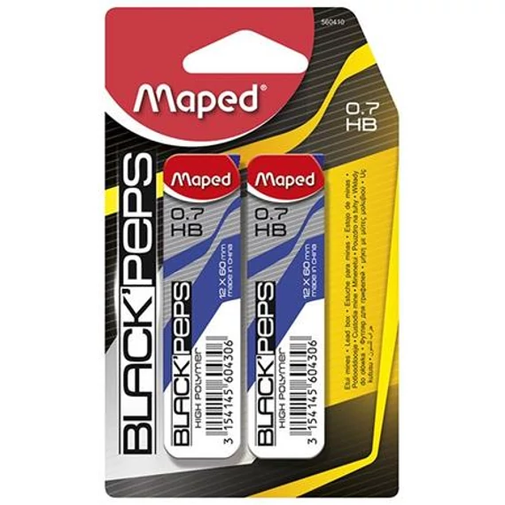Grafitbél, 0,7mm, HB, 12 szálas, MAPED 