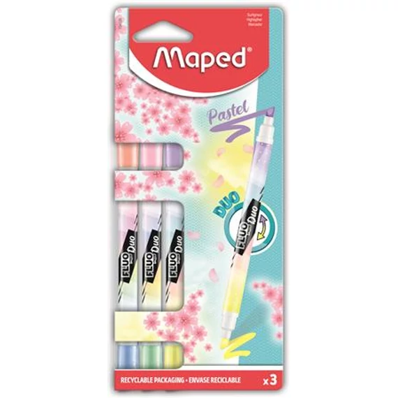 Szövegkiemelő készlet, 1-5mm, kétvégű, MAPED 