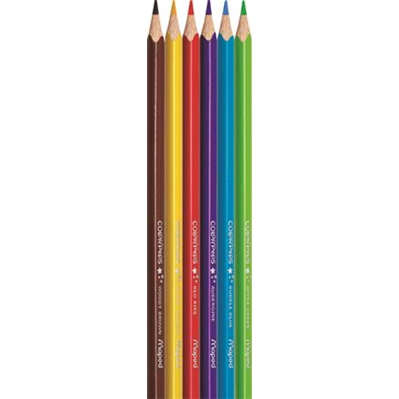 Színes ceruza készlet, háromszögletű, MAPED 
