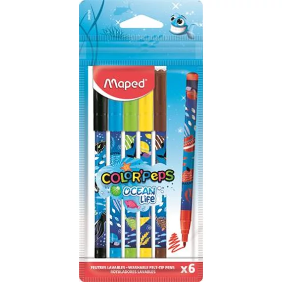 Filctoll készlet, 2 mm, kimosható, MAPED 