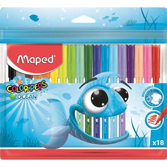 Filctoll készlet, 2 mm, kimosható, MAPED 