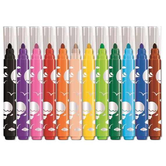 Filctoll készlet, 1- 5 mm, kimosható, vastag, MAPED 